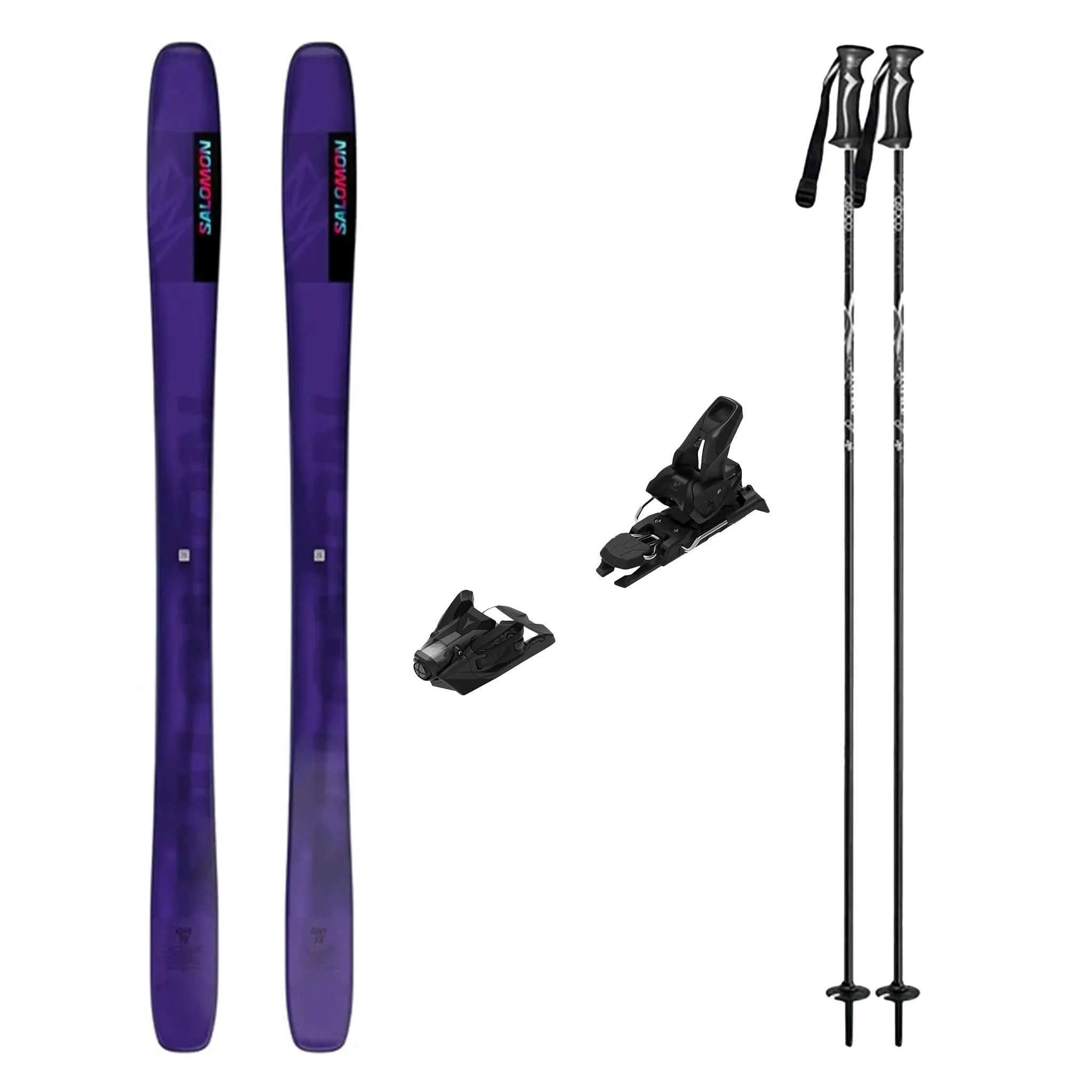 Salomon QST 98 Skis 2025 with Atomic Strive 14 GW Bindings Adult Ski Package